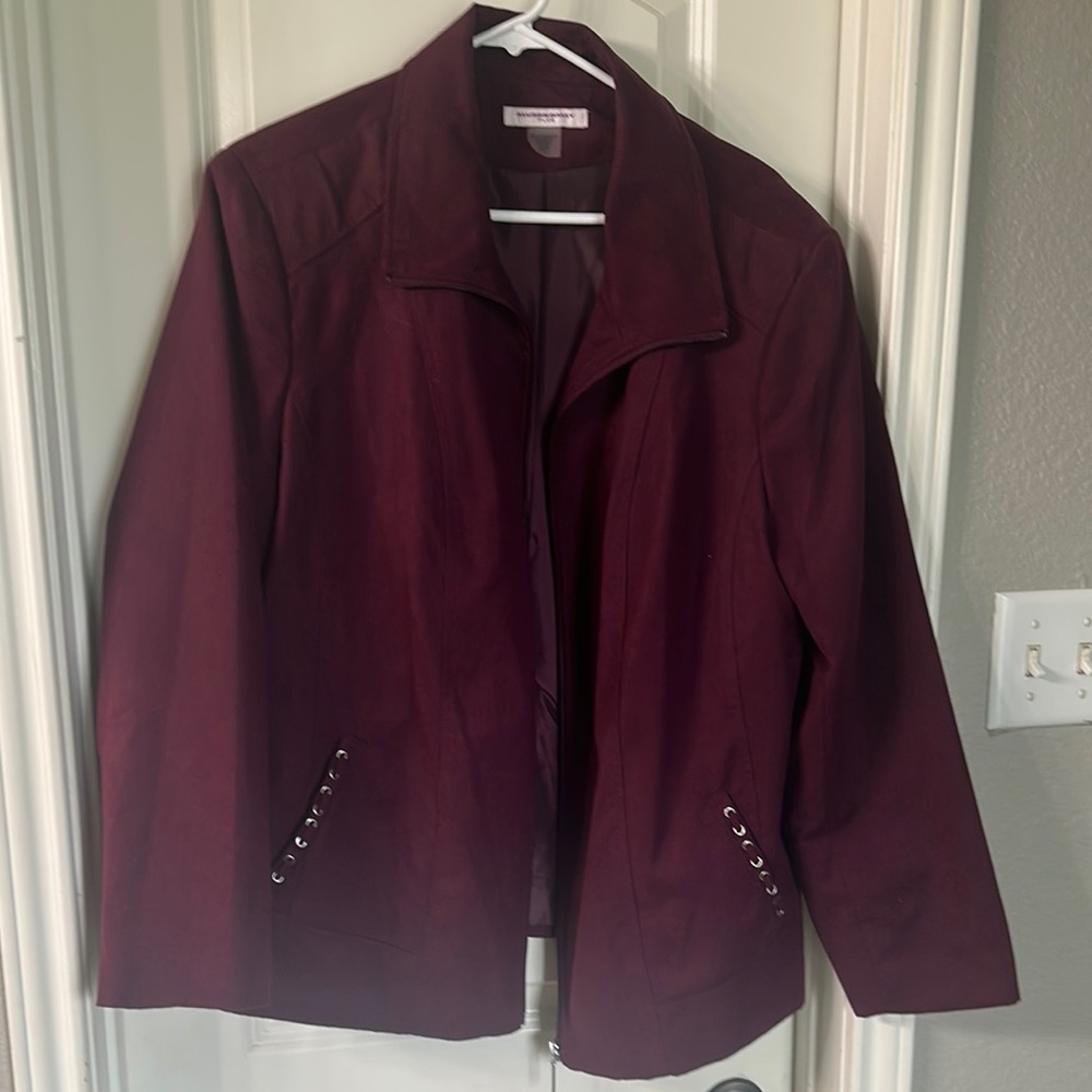 Allison Daley Red Blazer Classic Professional Suit Jacket
